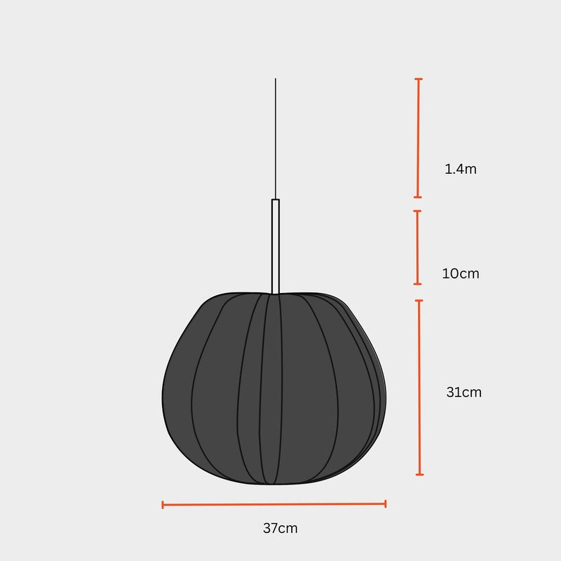 Fig Living Luxe Collection Ceiling Lamp - Black & Silver media 9