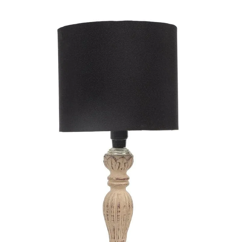 Bisara Vidara Fabric Table Lamp - Black,White media 4