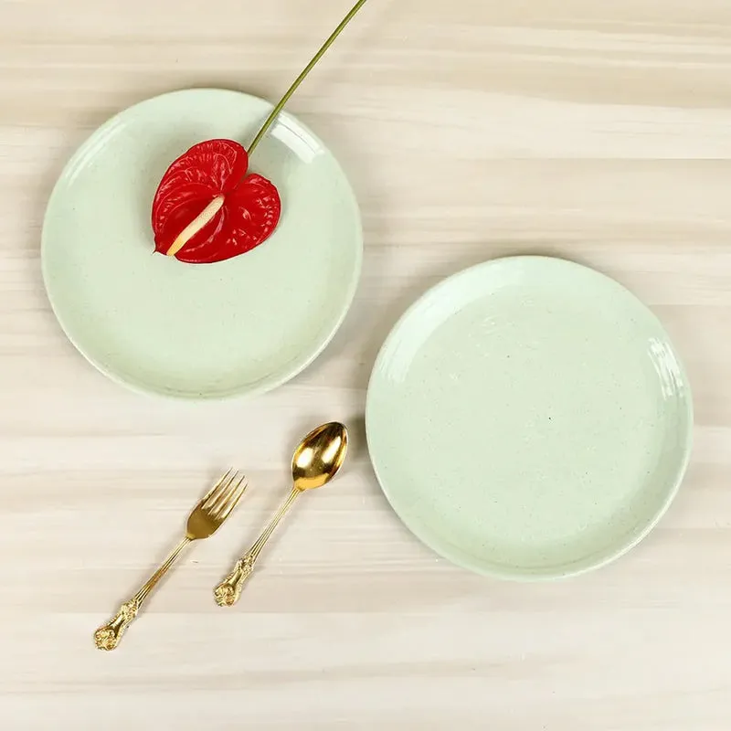 Lemongrass Fino Handmade Dinner Plate media 1