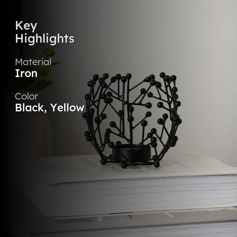 Crony Tea Light Candle Holder - Black media 2