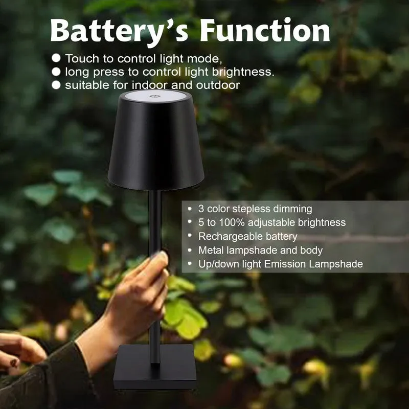 EverAura Style Metal Table Lamp - Black media 7