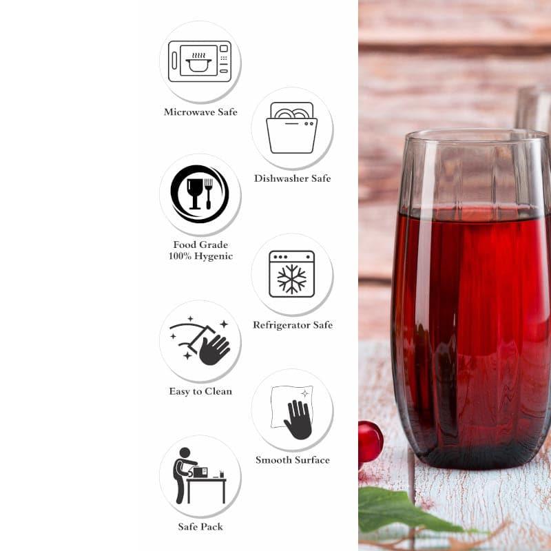 Pasabahce Savou Grey Tumbler (500 ML) - Set Of Four media 7