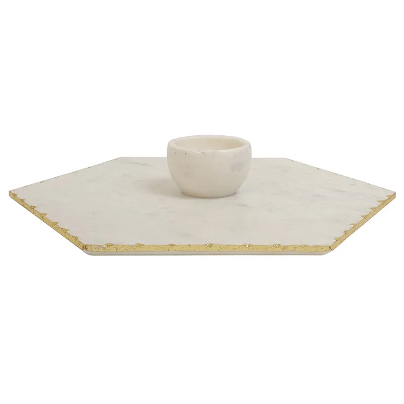 Oblisse Marble Serving Platter With Bowl (50 ML) - Two Piece Set media 4