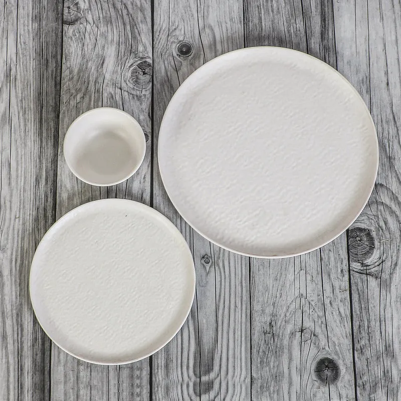 Dotura Melamine Dinner Set (White) - 24 Piece Set media 5