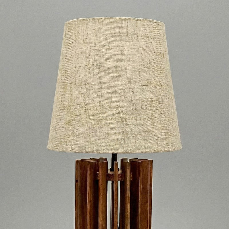 TranquilShade Wooden Table Lamp - Brown media 5