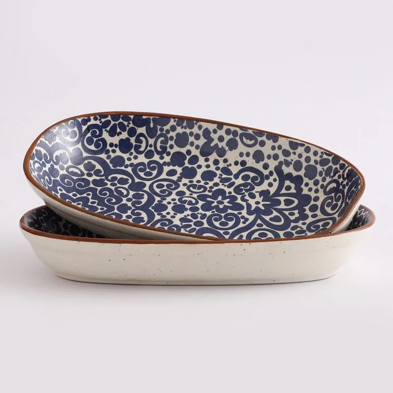Speckled Stoneware Platter - Set Of Two media 6