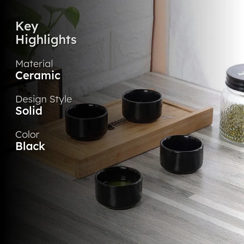 Penna Ceramic Dip Bowl - Set Of Four media 2