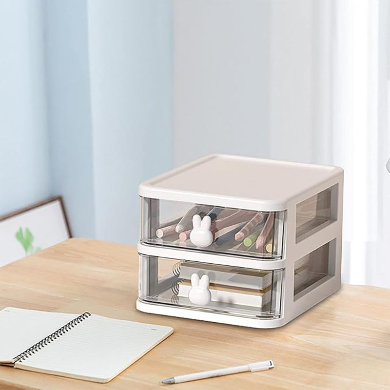 Stowly Two Tier Desk Organiser - White media 5