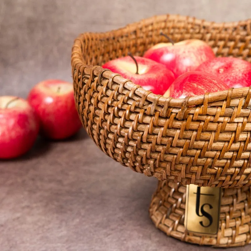 PalmNest Rattan Fruit Bowl media 6