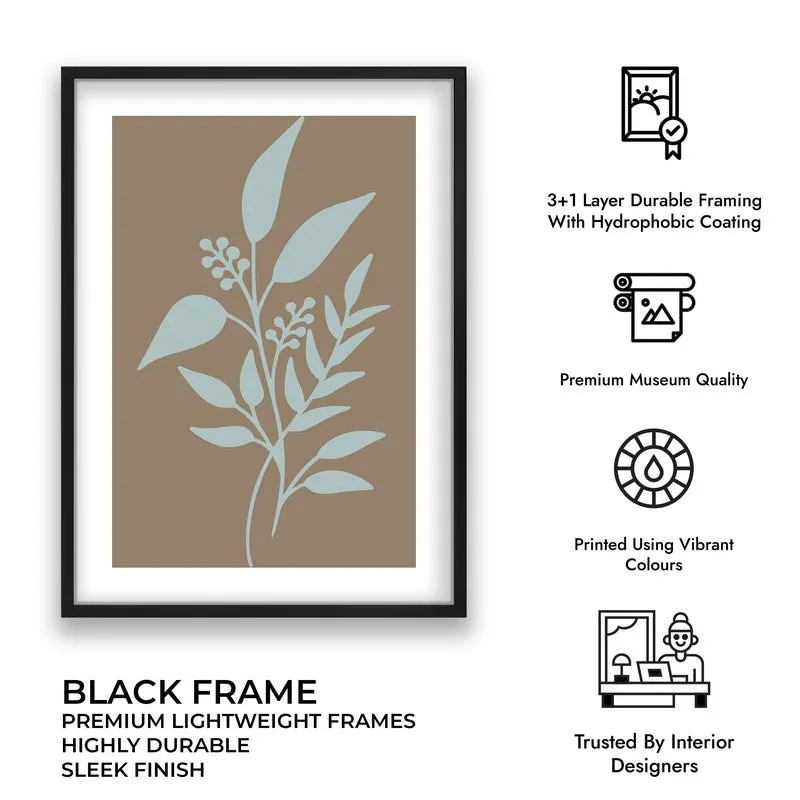 Arctic Sage Canvas Wall Painting With Black Frame media 11