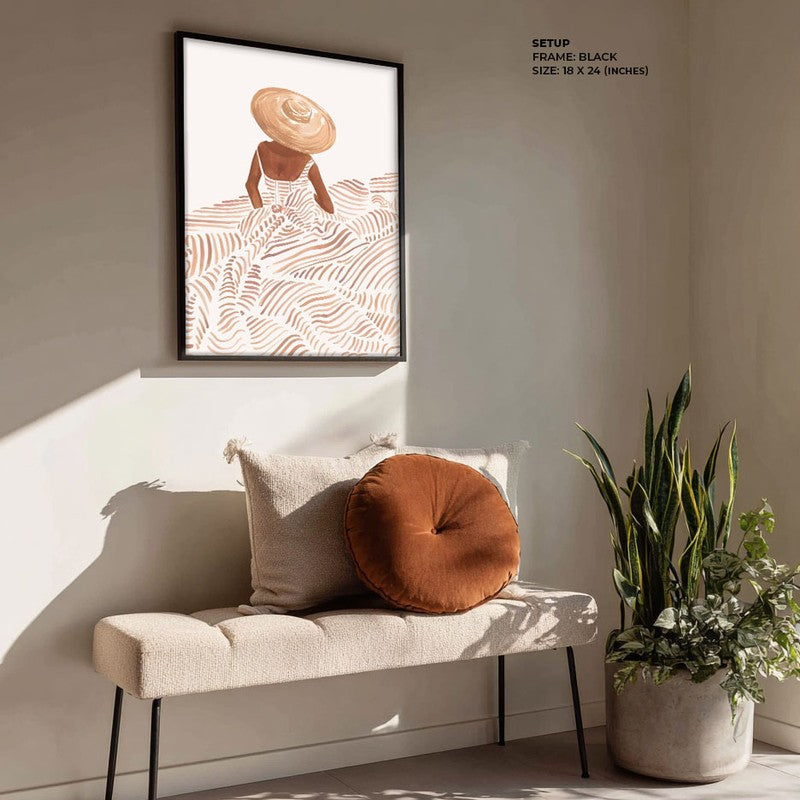 Serene Archival Canvas Wall Art - Black Frame media 4
