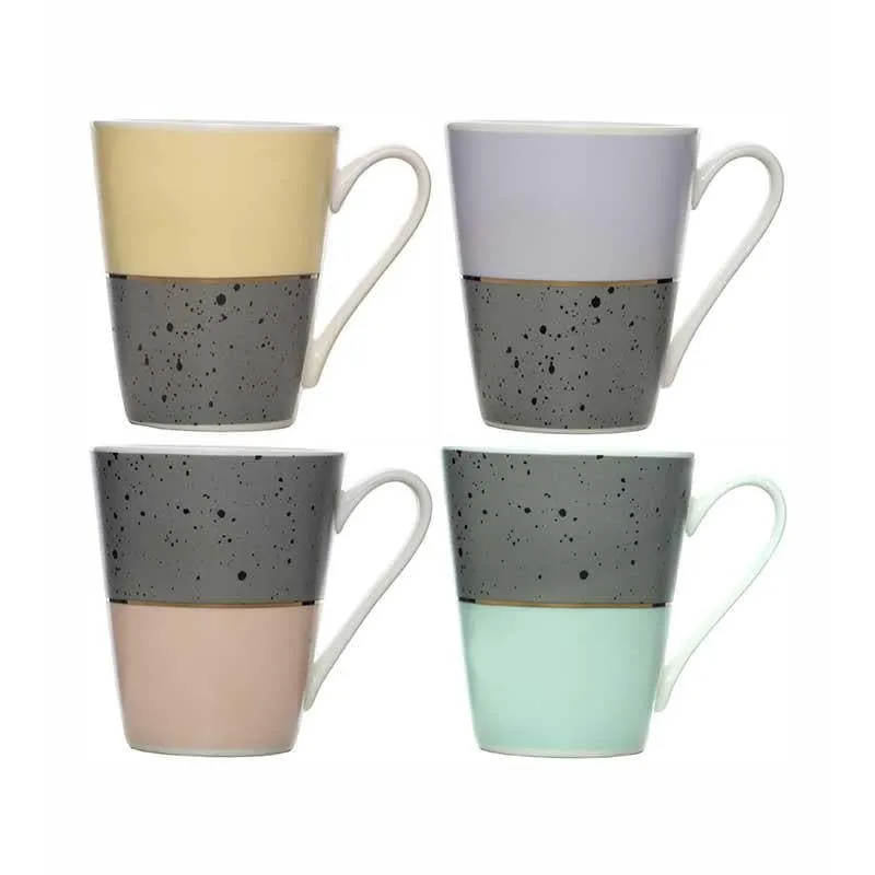Speckles Porcelain Coffee Mug (320 mL Each) - Set of Four media 3