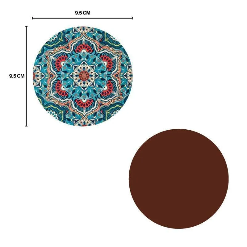 Zellij Round Coaster - Set Of Four media 4