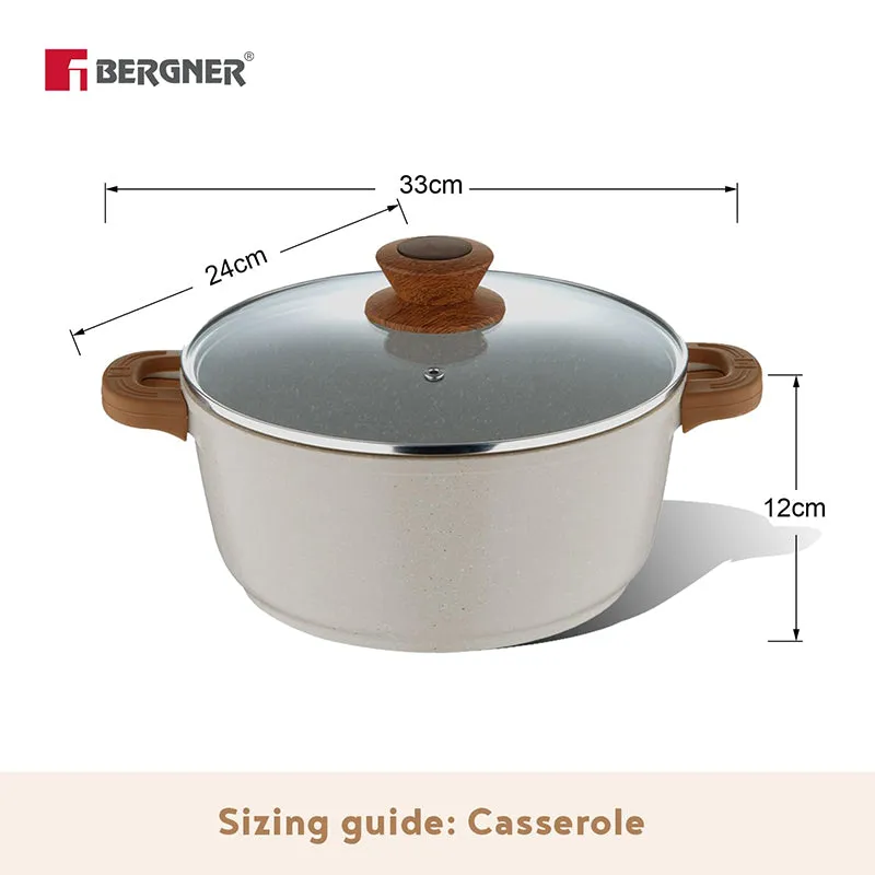 Bergner Smooth Sear Induction Safe Non-Stick Cooking Pot With Lid (24 cm) - Two Piece Set media 7
