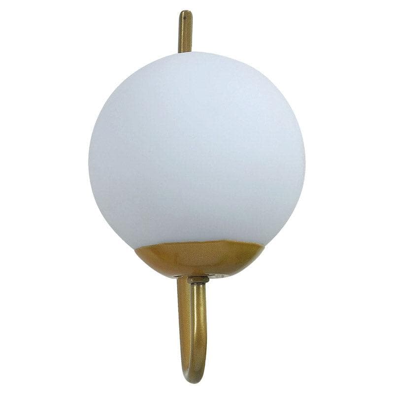 Shiro Moon LED Glass & Metal Wall Lamp media 4