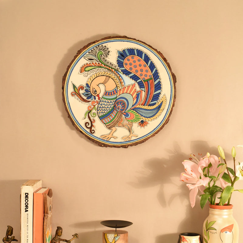 Mayura Madhubhani Wooden Wall Accent