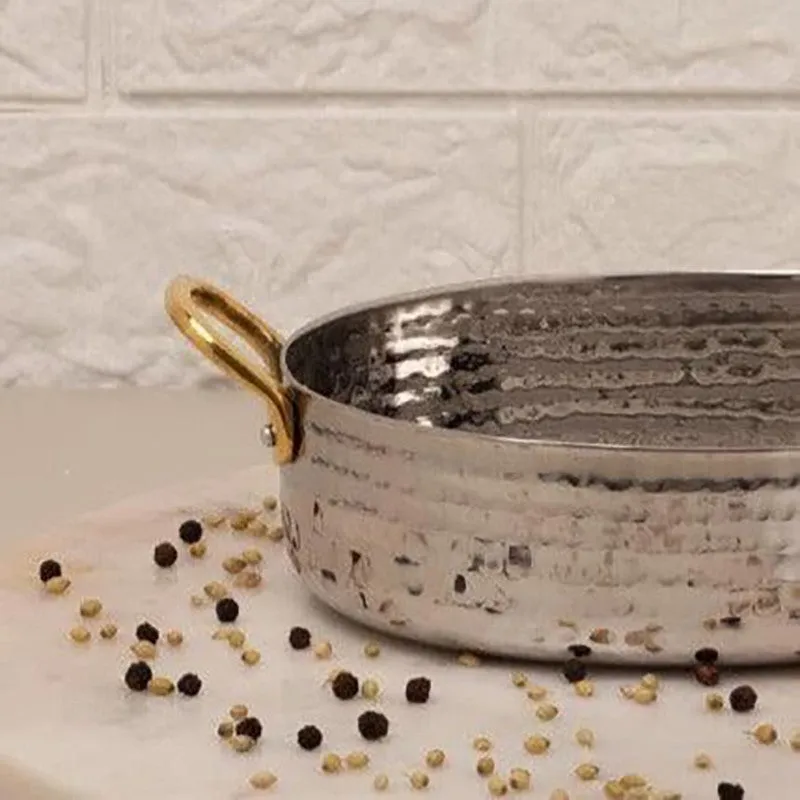Vintage Charm Hammered Oval Serving Pot - 400 ML media 4