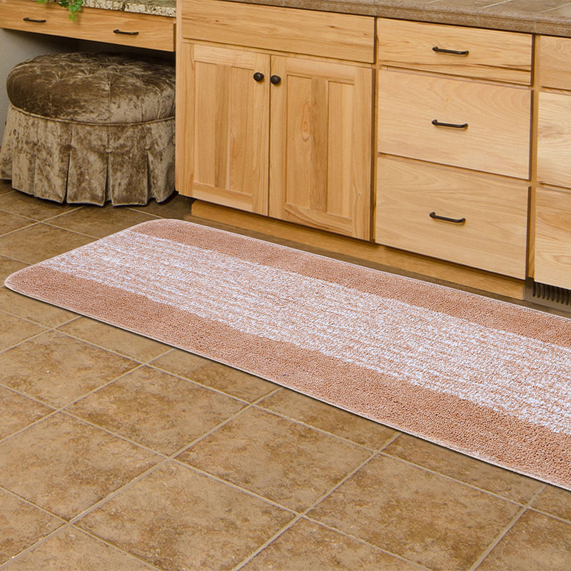 Marvis Anti Skid Micro Fiber Runner Rug - Beige media 3