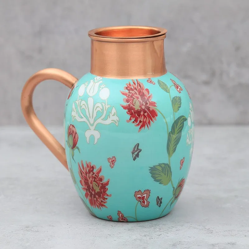 Zinnian Jazz Copper Jug with Tumbler - Two Piece Set media 5