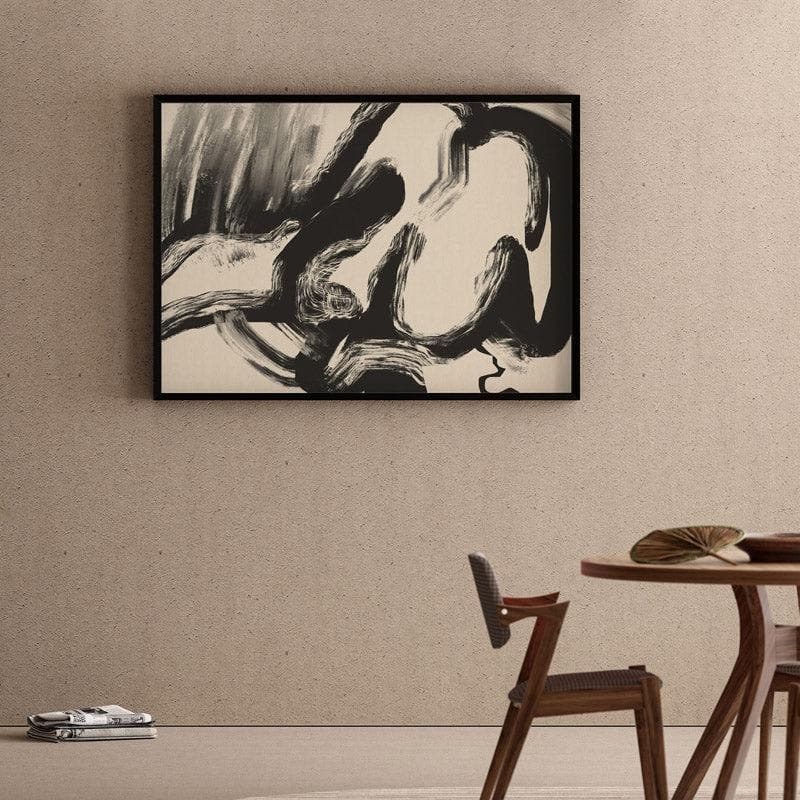 Nude Noise Wall Painting - Black Frame