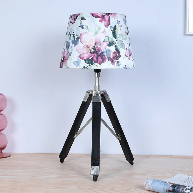 Lumikko Fold Tripod Mango Wood Table Lamp - Multicolor media 3