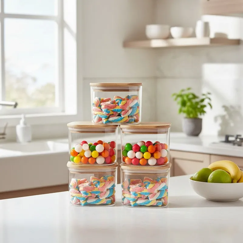 Gripz Glass Jar (300 mL Each) - Set Of Five - 3