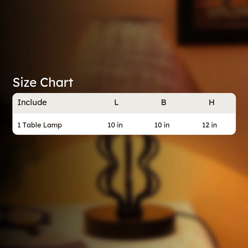 Iggly Wiggly Fabric Table Lamp - Beige media 7