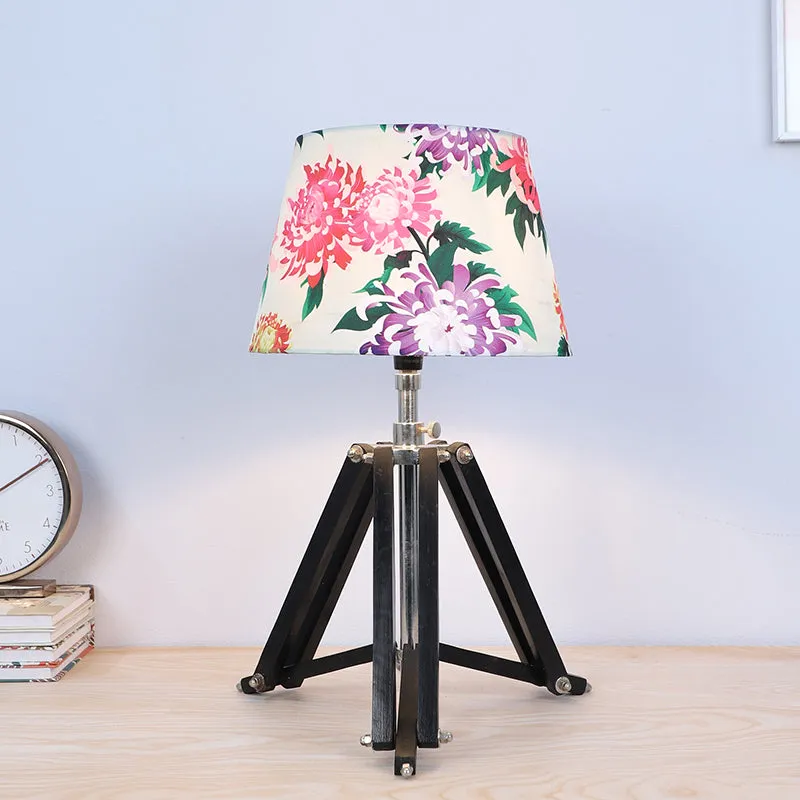 Miyabi Tripod Mango Wood Table Lamp - Multicolor media 2