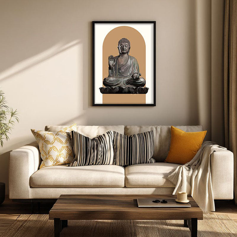 Palm Of Peace Archival Paper Wall Art With Frame