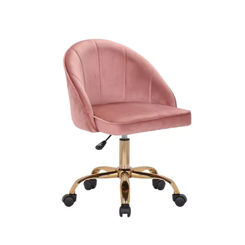 Opulon Metal Office Chair - Pink media 5