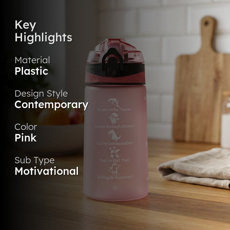 Solara Flexsip Plastic Water Bottle (500 mL) - Pink media 2