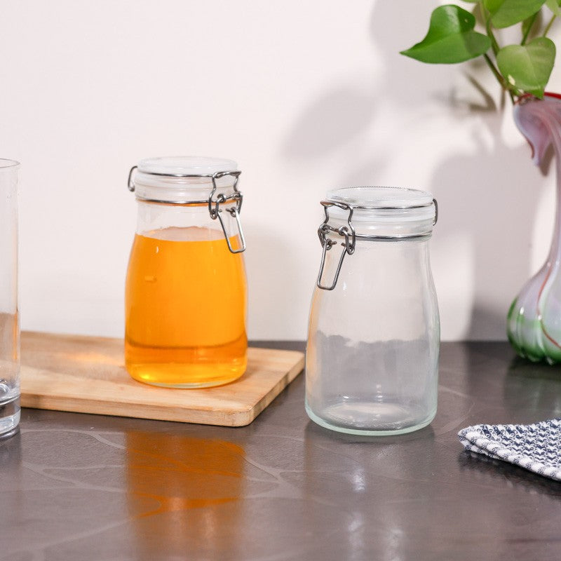 Vialon Glass Jar (400 mL Each) - Set Of Two
