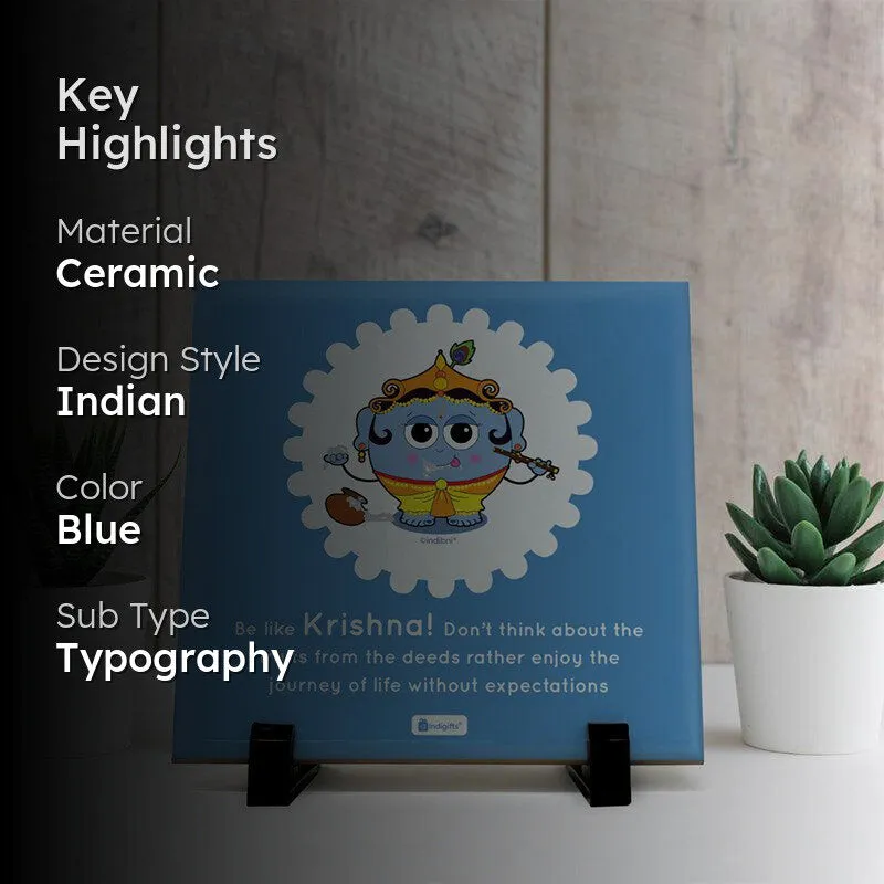 Whimsy Cute Krishna Motivational Showpiece media 2