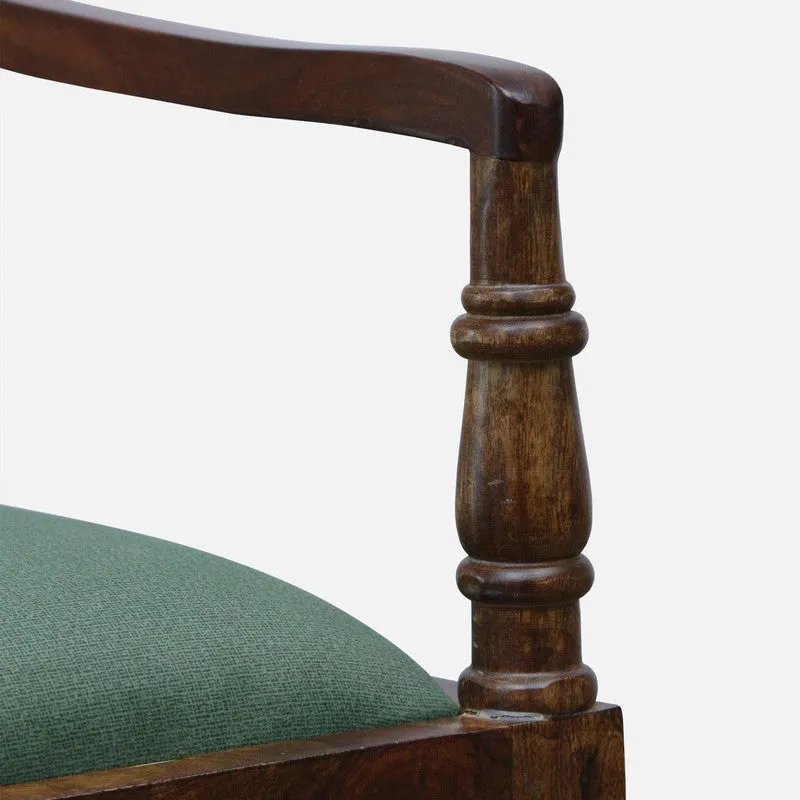Stackon Rose Wood Accent Chair - Green media 7