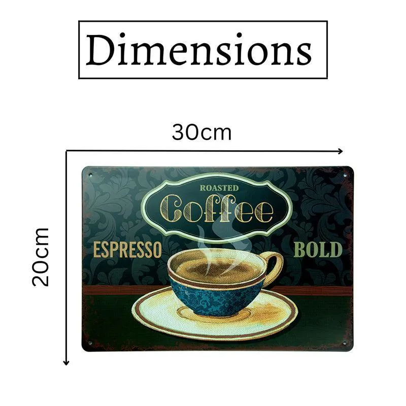 Espresso Expressions Retro Metal Wall Accent media 7