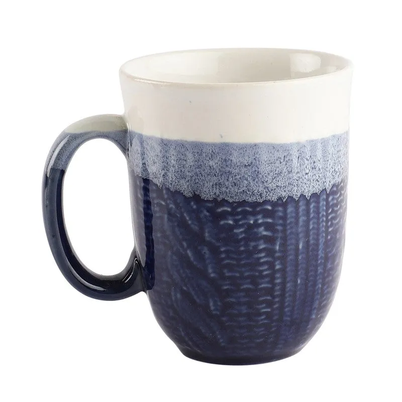 Indigo Stoneware Coffee Mug (340 mL Each) - Set Of Two media 4