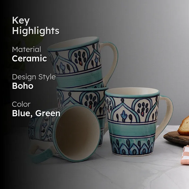 Medina Ceramic Tea Cup (250 mL Each) - Set of Six media 2