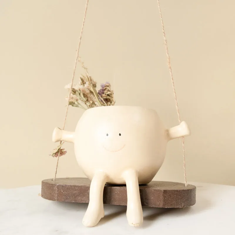 Humpty Face Hanging Planter media 4