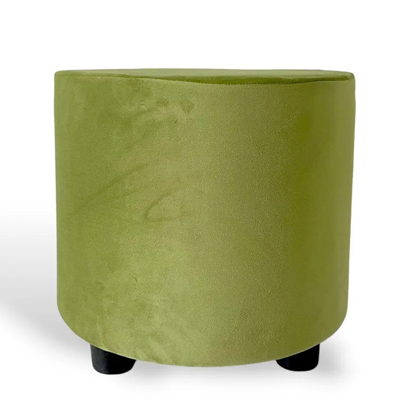 Mrixon Pine Wood Pouffe - Green media 3