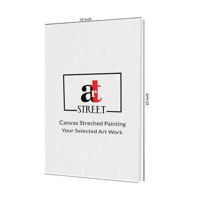 Gulmohar Bagh Canvas Wall Painting - Set of Two media 4