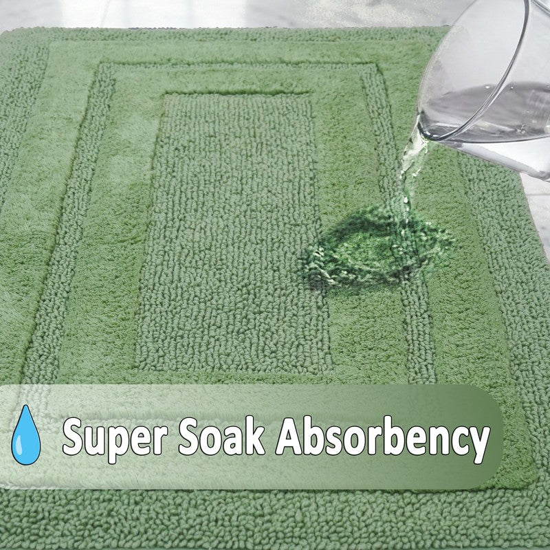 Aqualoom Anti skid Bath Mat  - Green media 7