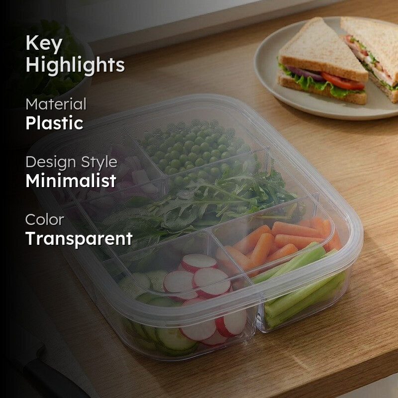 5 Grid Storage Plastic Containers - 250 mL media 2