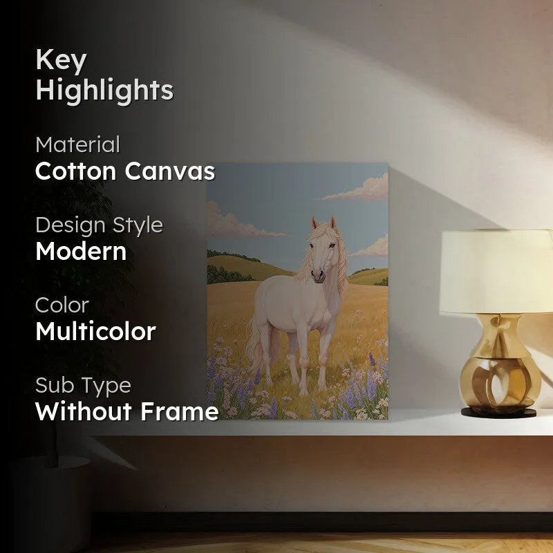 Gazing Horse Canvas Wall Art media 2