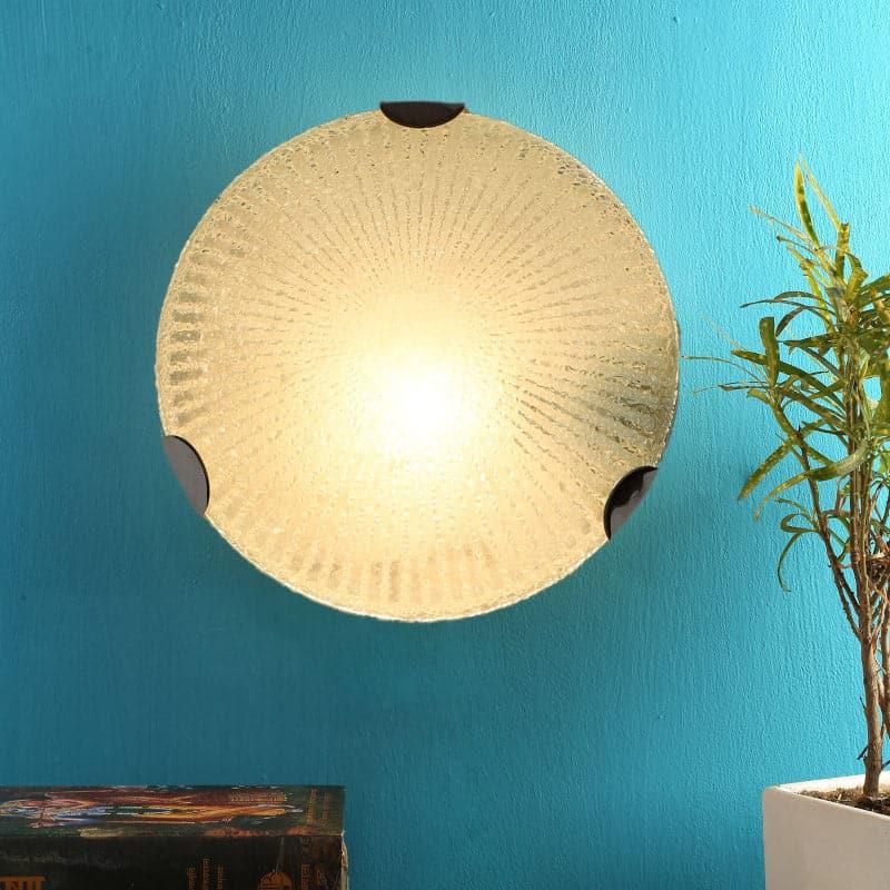 Rapid Radiant Glass & Metal Wall Lamp