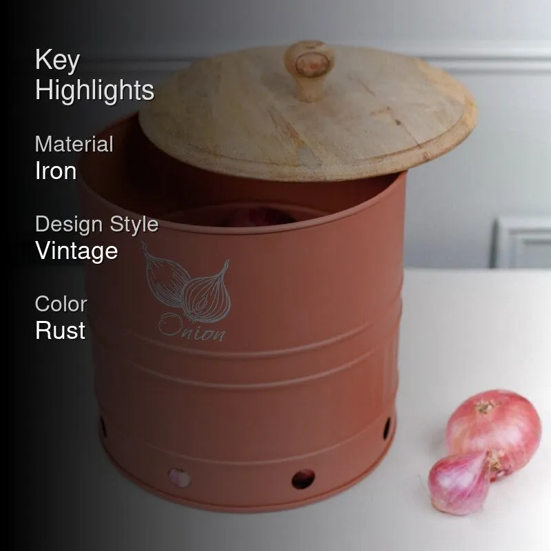 Ferrous Fun Round Onion Iron Container - 11 L media 2