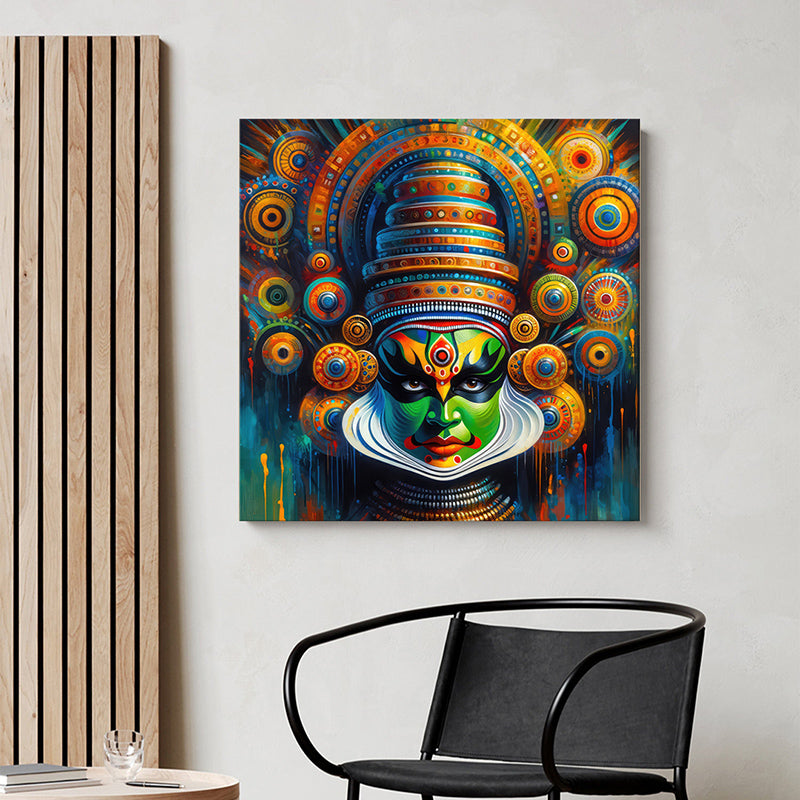 Traditional Kathakali Wall Painting