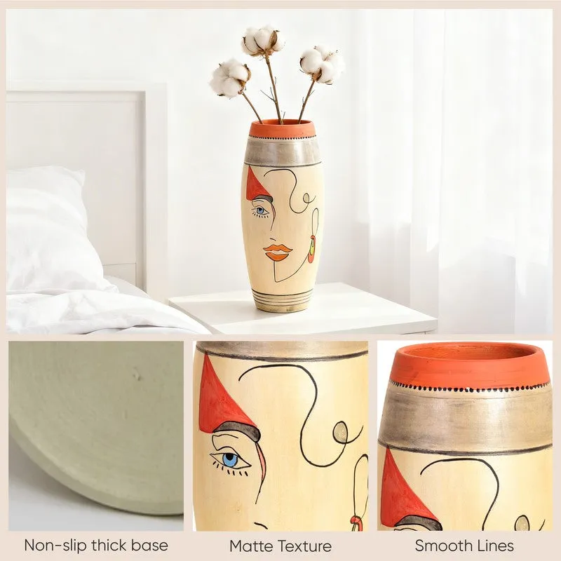 Painted Muse II Terracotta Vase media 7