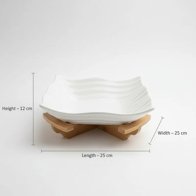 Pure Serve Ceramic Serving Bowls(1200 mL Each) - Set Of Two media 7