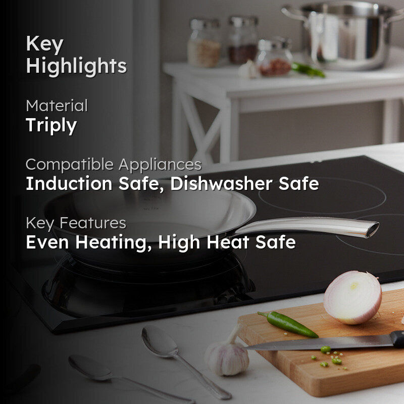 Bergner Induction Safe Frying Pan - 1000 ml/8 Inches media 2