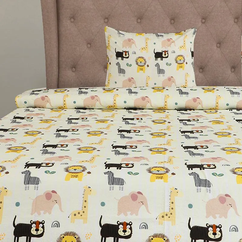 Zoo Parade Kids Cotton Bedsheet - 130 TC media 1